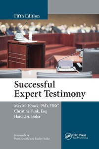 Enlarge image Cover: Successful Expert Testimony - CRC Press