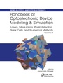 Cover: Handbook of Optoelectronic Device Modeling and Simulation - CRC Press