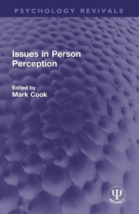 Enlarge image Cover: Issues in Person Perception - Routledge