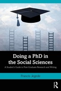 Cover: Doing a PhD in the Social Sciences - Routledge