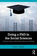 Cover: Doing a PhD in the Social Sciences - Routledge