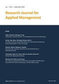 Cover: Research Journal for Applied Management - Jg. 1, Heft 1 - PubliQation