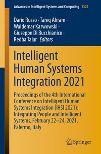 Enlarge image Cover: Intelligent Human Systems Integration 2021 - Springer