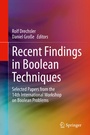 Cover: Recent Findings in Boolean Techniques - Springer