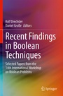Cover: Recent Findings in Boolean Techniques - Springer