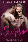 Cover: Deception: A Death Dealers MC Novella - Alana Sapphire