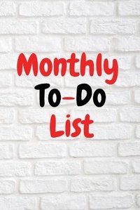 Abbildung von: Monthly To-Do List - Lulu.com