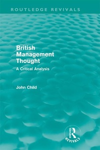 Enlarge image Cover: British Management Thought (Routledge Revivals) - Routledge