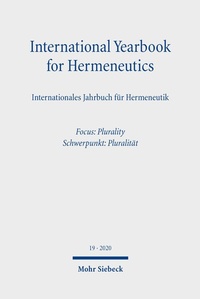 Abbildung von: International Yearbook for Hermeneutics/Internationales Jahrbuch für Hermeneutik - Mohr Siebeck