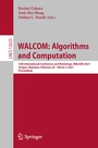 Cover: WALCOM: Algorithms and Computation - Springer