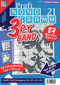 Enlarge image Cover: Profi-Nonogramm 3er-Band Nr. 21 - Keesing Schweiz AG