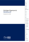 Cover: Geistiges Eigentum und Wettbewerb - Facultas / FlexLEX
