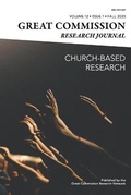 Cover: Great Commission Research Journal Fall 2020 - Martel Press