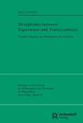 Cover: Metaphysics between Experience and Transcendence - Aschendorff