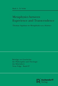 Abbildung von: Metaphysics between Experience and Transcendence - Aschendorff