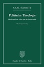 Cover: Politische Theologie. - Duncker & Humblot