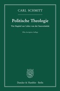 Abbildung von: Politische Theologie. - Duncker & Humblot