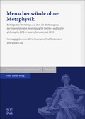 Cover: Menschenw&uuml;rde ohne Metaphysik - Franz Steiner Verlag