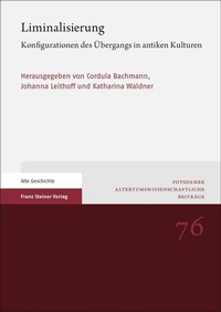 Enlarge image Cover: Liminalisierung - Franz Steiner Verlag