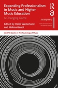 Cover: Expanding Professionalism in Music and Higher Music Education - Routledge