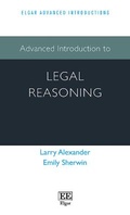 Cover: Advanced Introduction to Legal Reasoning - Edward Elgar Publishing