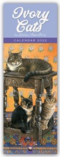 Cover: Ivory Cats - Gemalte Katzen 2022 - Flame Tree Publishing