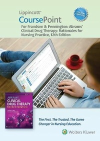 Abbildung von: Lippincott CoursePoint Enhanced for Frandsen: Abrams' Clinical Drug Therapy - WOLTERS KLUWER HEALTH