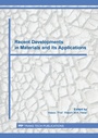 Cover: Recent Developments in Materials and its Applications - Trans Tech Publications Ltd