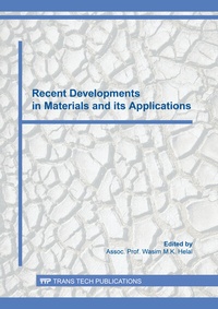 Enlarge image Cover: Recent Developments in Materials and its Applications - Trans Tech Publications Ltd
