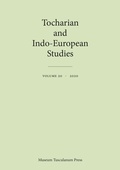 Cover: Tocharian and Indo-European Studies 20: Volume 20 - Museum Tusculanum Press