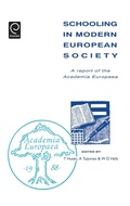 Cover: Schooling in Modern European Society - Pergamon