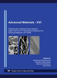 Enlarge image Cover: Advanced Materials - XVI - Trans Tech Publications Ltd