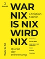 Cover: War nix is nix wird nix - Theater der Zeit