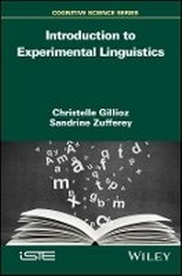 Enlarge image Cover: Introduction to Experimental Linguistics - Wiley