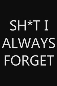 Abbildung von: Sh*t I Always Forget - Lulu.com