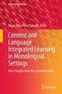 Cover: Content and Language Integrated Learning in Monolingual Settings - Springer