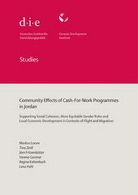 Enlarge image Cover: Community effects of cash-for-work programmes in Jordan - German Institute of Development and Sustainability (IDOS) gGmbH