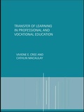 Cover: Transfer of Learning in Professional and Vocational Education - Routledge