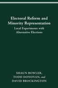 Cover: Electoral Reform and Minority Representation - Ohio State University Press