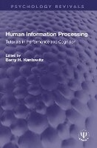 Enlarge image Cover: Human Information Processing - Routledge