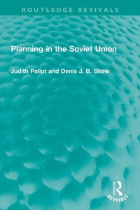 Enlarge image Cover: Planning in the Soviet Union - Routledge