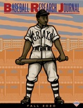 Cover: Baseball Research Journal: Fall 2020 Issue - Baseball Research Journal