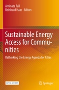 Cover: Sustainable Energy Access for Communities - Springer