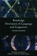 Cover: Routledge Dictionary of Language and Linguistics - Routledge