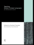 Cover: Teaching Modern Foreign Languages at Advanced Level - Routledge