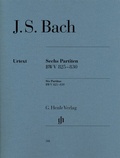 Cover: Johann Sebastian Bach - Sechs Partiten BWV 825-830 - Henle, G&uuml;nter
