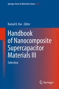Cover: Handbook of Nanocomposite Supercapacitor Materials III - Springer