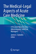 Bild: The Medical-Legal Aspects of Acute Care Medicine - Springer