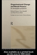 Cover: Organisational Change and Retail Finance - Routledge