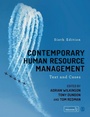 Cover: Contemporary Human Resource Management - SAGE Publications Ltd